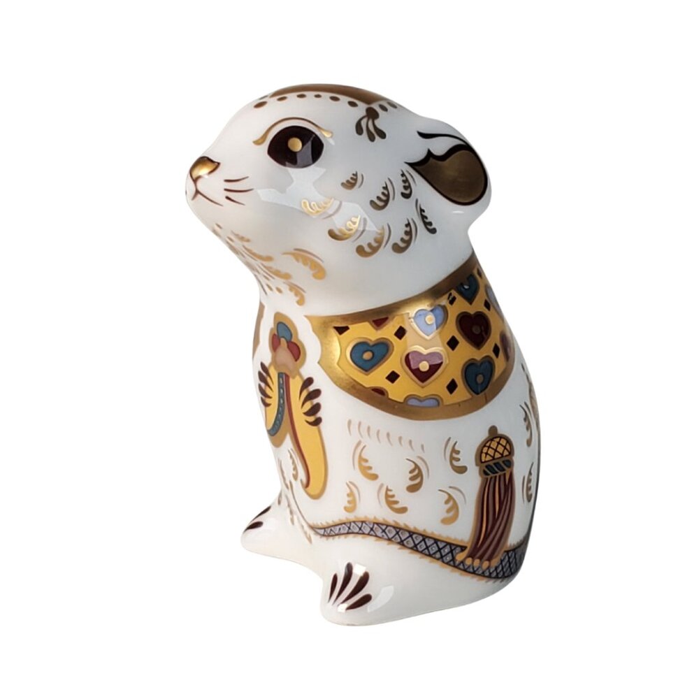 Royal Crown Derby Field Mouse Paperweight Figurine – 3” Tall